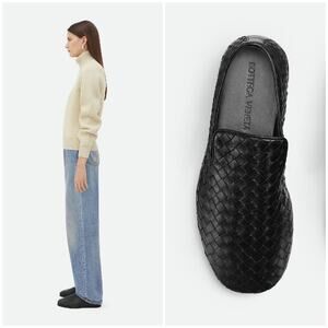 Bottega Veneta Sunday Slipper Size 39 Black Nero NEW US 9 Slip On Casual Shoe